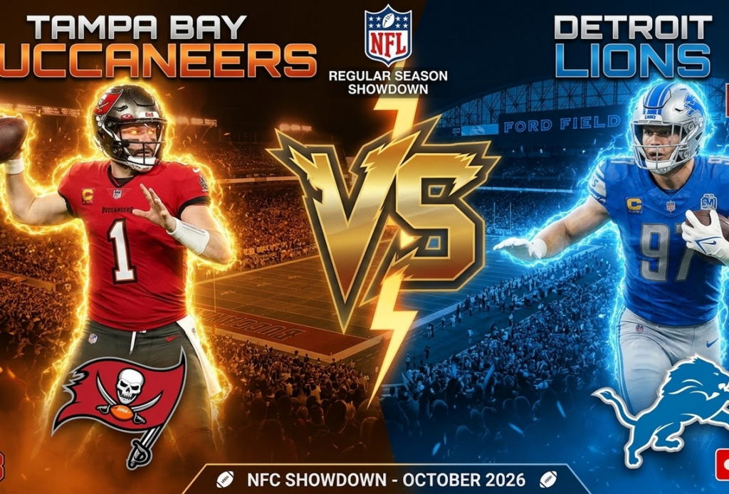 Tampa Bay Buccaneers vs Detroit Lions Match Player Stats